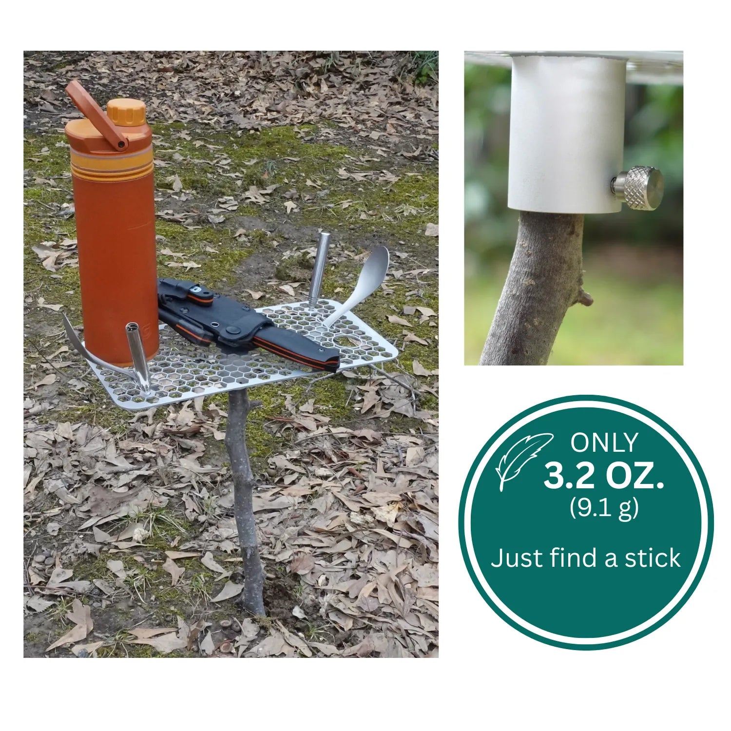 Honey Bee Camping Table - Keep Food & Drinks Off the Dirt